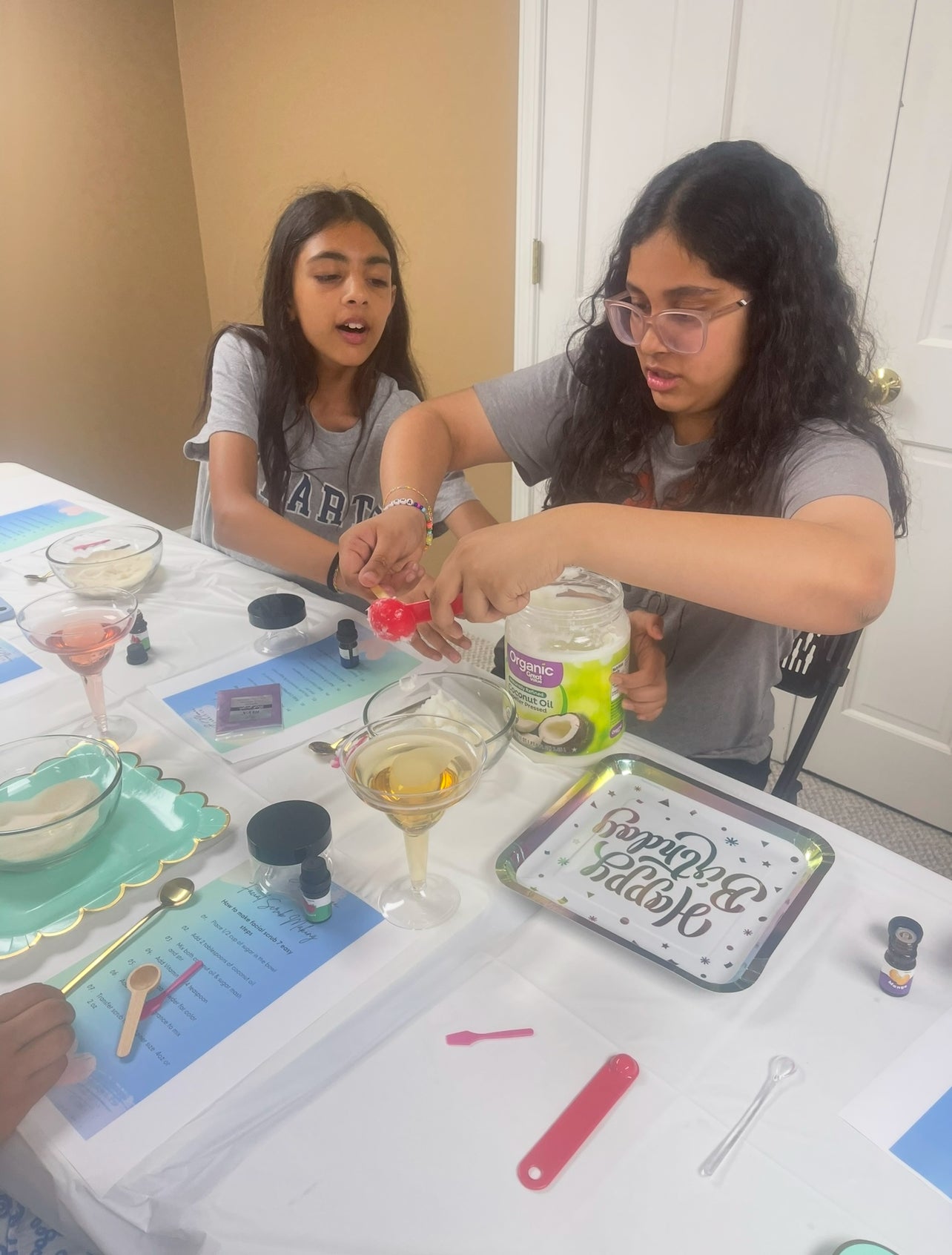 Facial Scrub party for kids