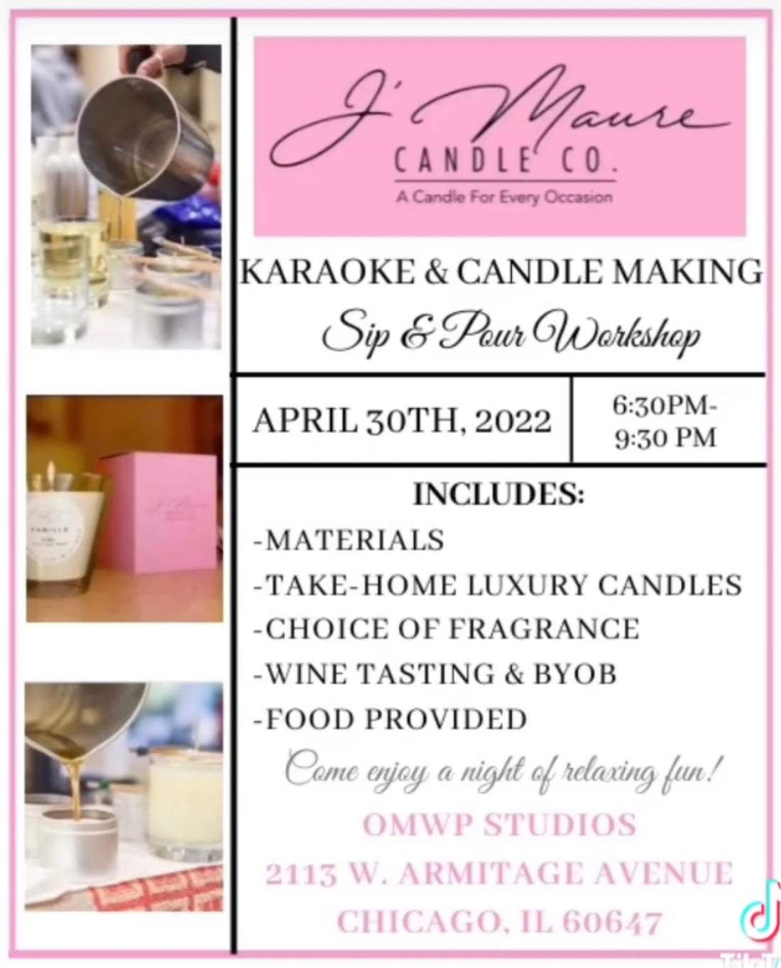 Karaoke & Candle Making
